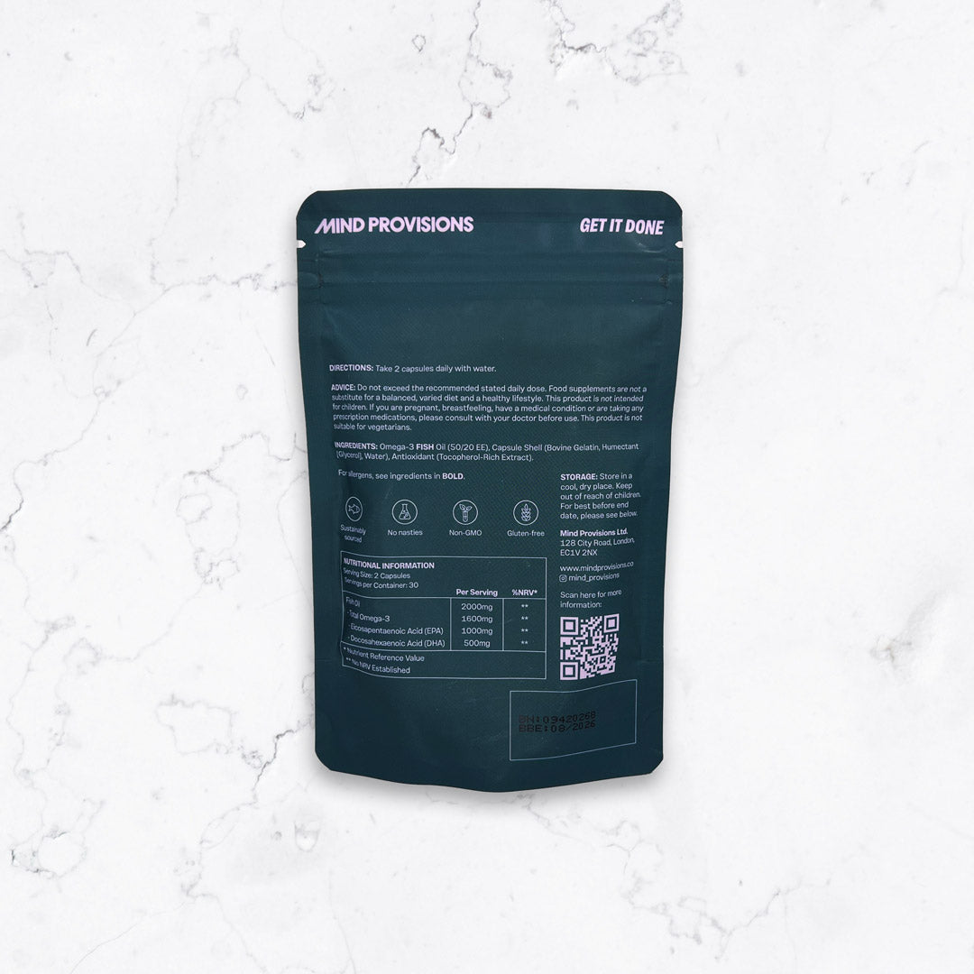 Daily Nootropic + High-EPA Omega 3 (30-Day Supply)