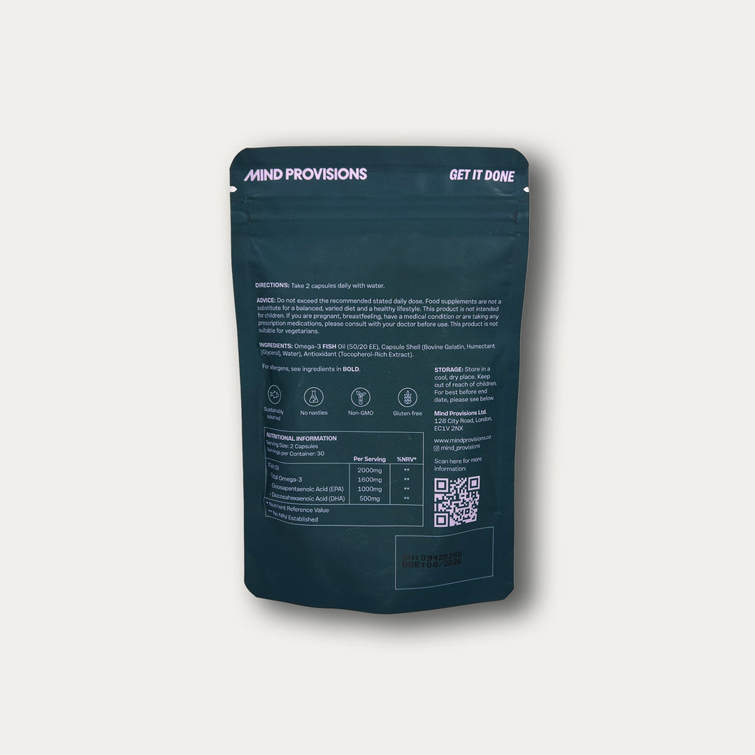 Brain Lube: High-EPA Omega 3 for Focus