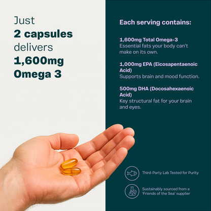 Brain Lube: High-EPA Omega 3 for Focus