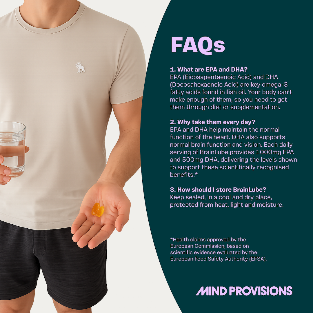 Brain Lube: High-EPA Omega 3 for Focus