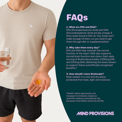 Brain Lube: High-EPA Omega 3 for Focus